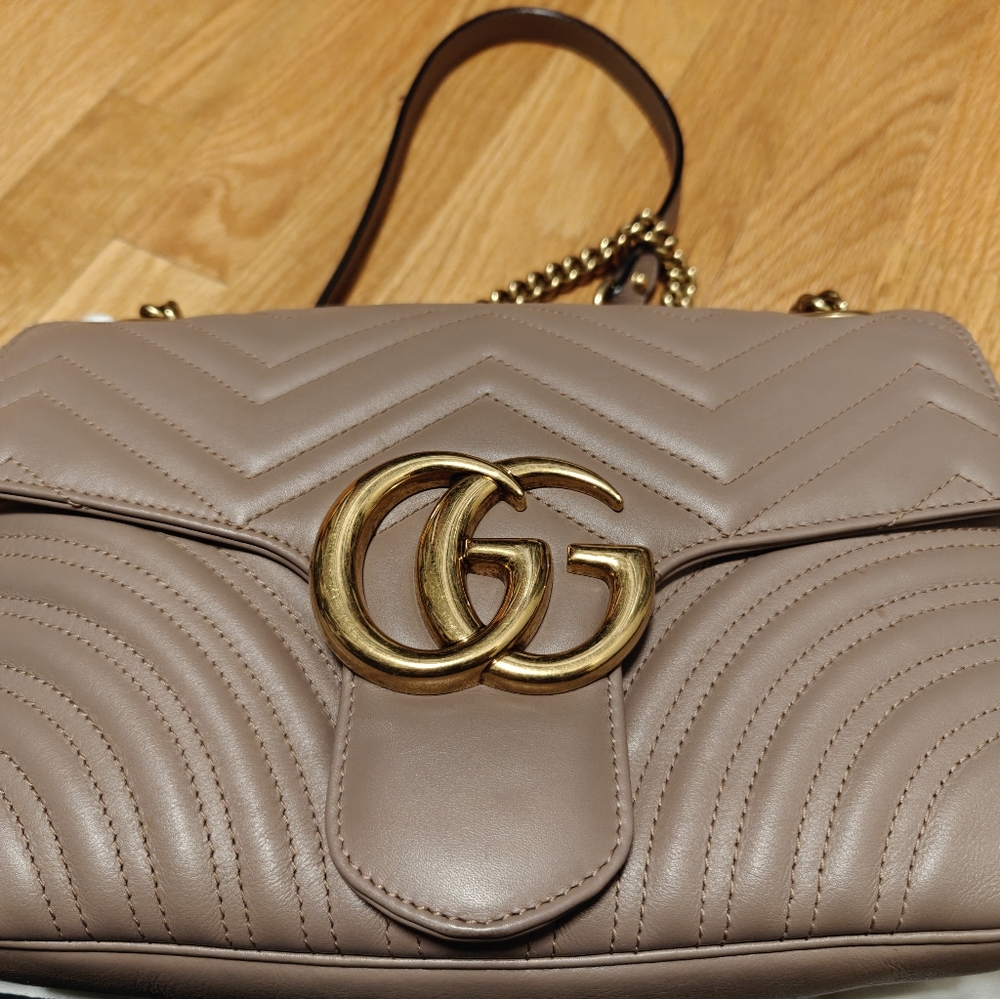 Gucci Marmont Medium In Porcelain Rose